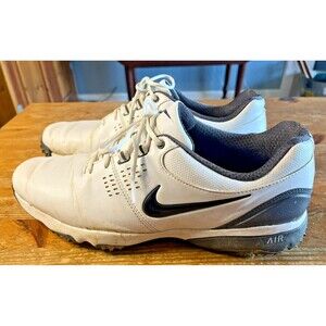 Nike Men's Air Rival III Golf Shoes White 628533-101 Lace Up Leather Size 11
